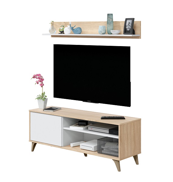 Mueble TV con estante Scandi - Daui Home